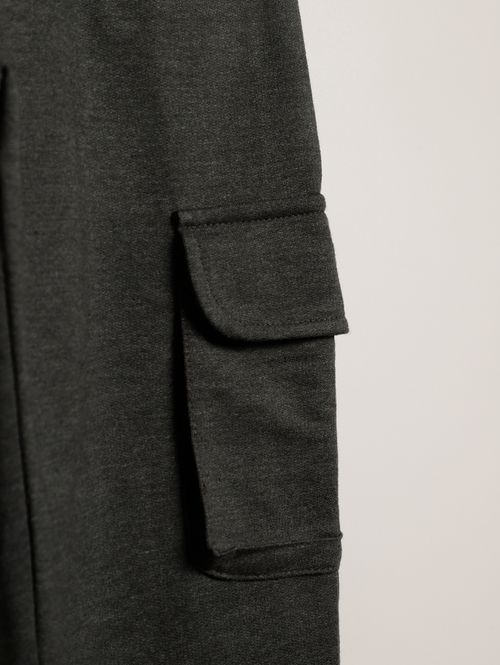 Calça Moletinho Cargo Juvenil Para Menino - VERDE