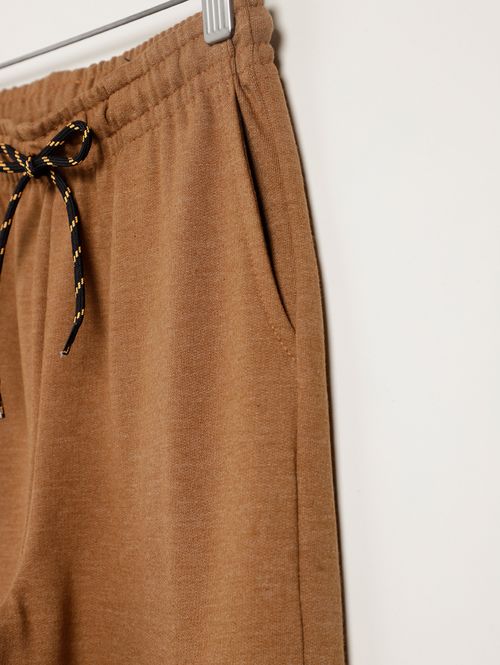Calça Moletinho Cargo Juvenil Para Menino - MARROM
