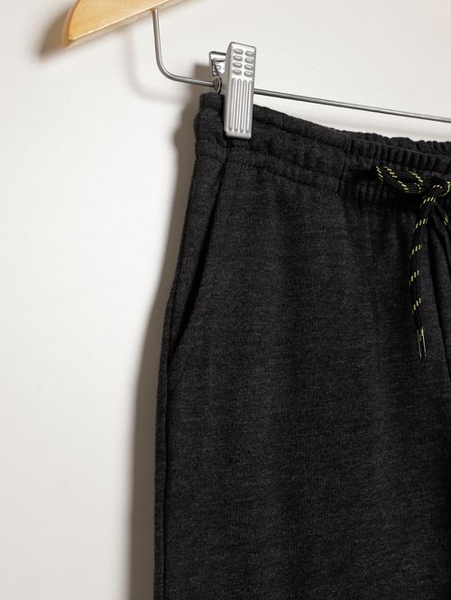 Calça Moletinho Cargo Juvenil Para Menino - PRETO