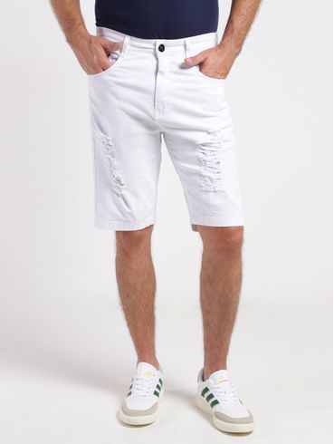 Bermuda Sarja Masculina BRANCO
