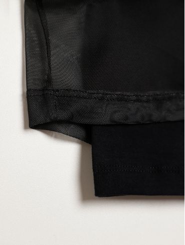 Blusa Manga Longa Juvenil Para Menina - PRETO