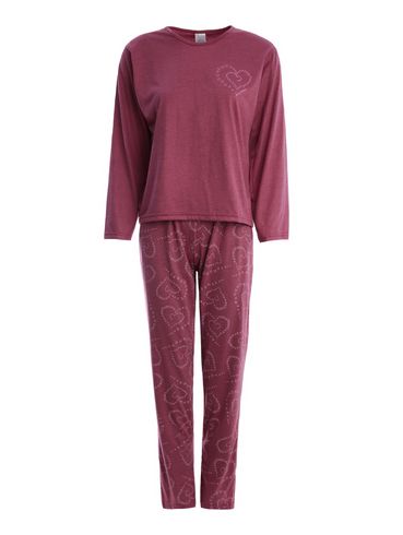 Pijama Longo Feminino BORDO