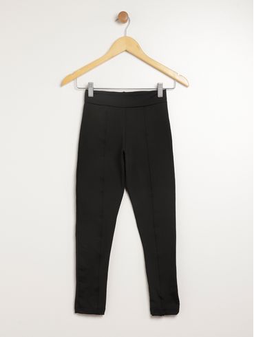 Calça Legging Juvenil Para Menina - PRETO