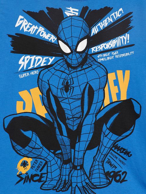 Camiseta Homem Aranha Infantil Para Menino - AZUL