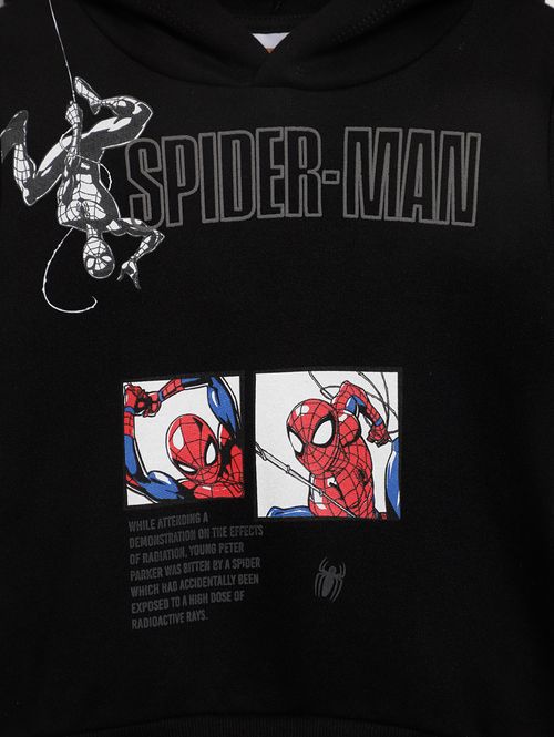 Moletom Spider Man Infantil Para Menino - PRETO