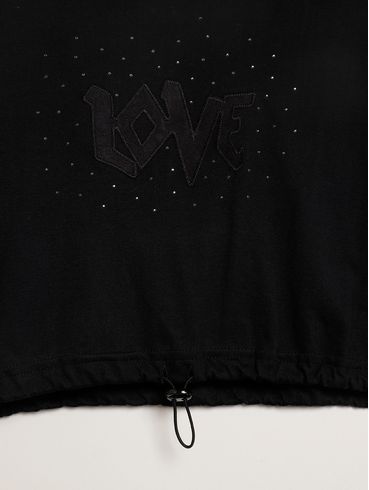 Blusa Manga Longa Juvenil Para Menina - PRETO