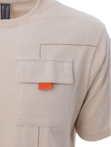 Camiseta Oversized Manga Curta Masculina BEGE