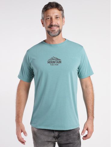 Camiseta Manga Curta Eletrón Masculina VERDE