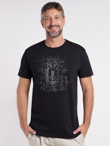 Camiseta Manga Curta Masculina PRETO