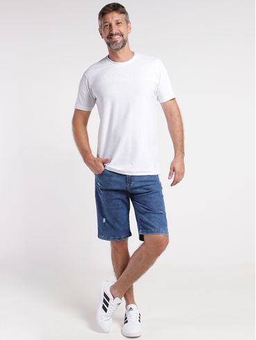 Camiseta Manga Curta Gangster Masculina BRANCO