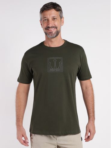 Camiseta Manga Curta Masculina VERDE