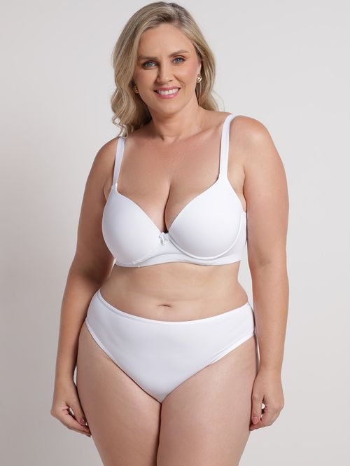 Conjunto Lingerie Plus Size Feminino BRANCO