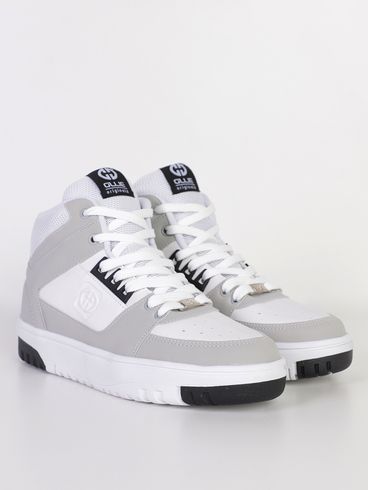 Tênis Casual Masculino BRANCO/CINZA