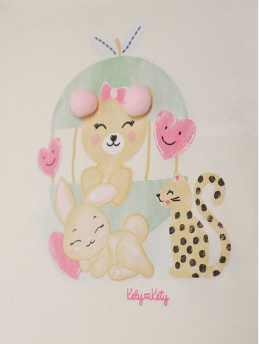 Body Infantil Para Bebê - OFF WHITE