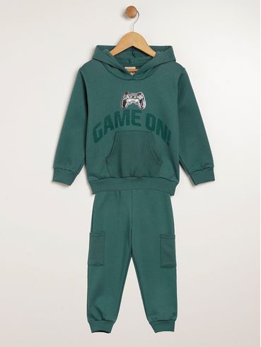 Conjunto Longo Infantil Para Menino - VERDE
