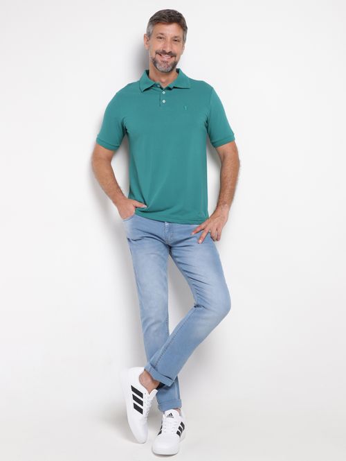 Polo Manga Curta Masculina VERDE