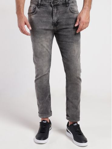 Calça Jeans Slim Masculina PRETO