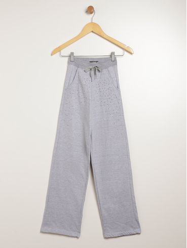Calça Moletom Juvenil Para Menina - MESCLA