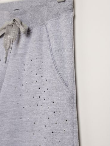 Calça Moletom Juvenil Para Menina - MESCLA
