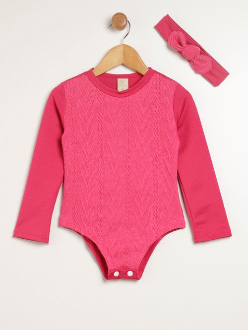 Body Infantil Para Menina - PINK