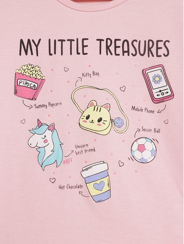Blusa Manga Longa Infantil Para Menina - ROSA