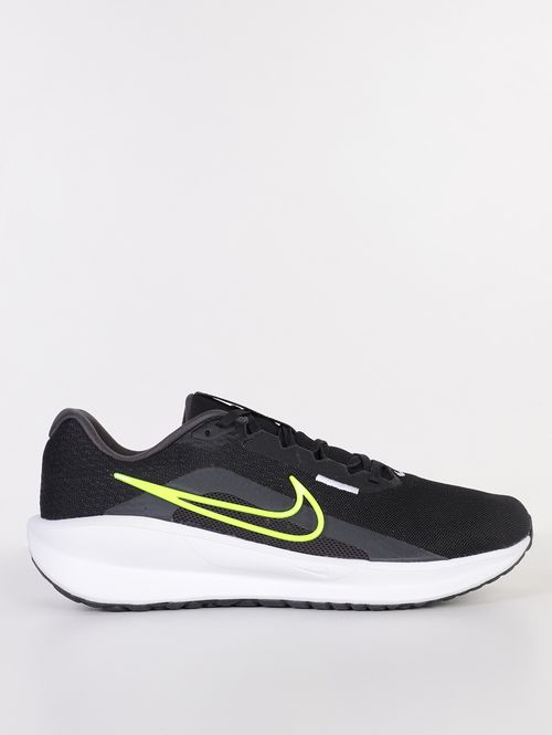 Tênis Esportivo Downshifter 13 Nike Masculino PRETO/BRANCO/VERDE