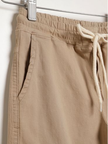 Calça Sarja Cargo Juvenil Para Menino - BEGE