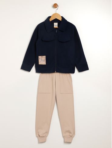 Conjunto Longo Infantil Para Menino - MARINHO