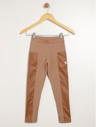 Calça Molecotton Infantil Para Menina - MARROM