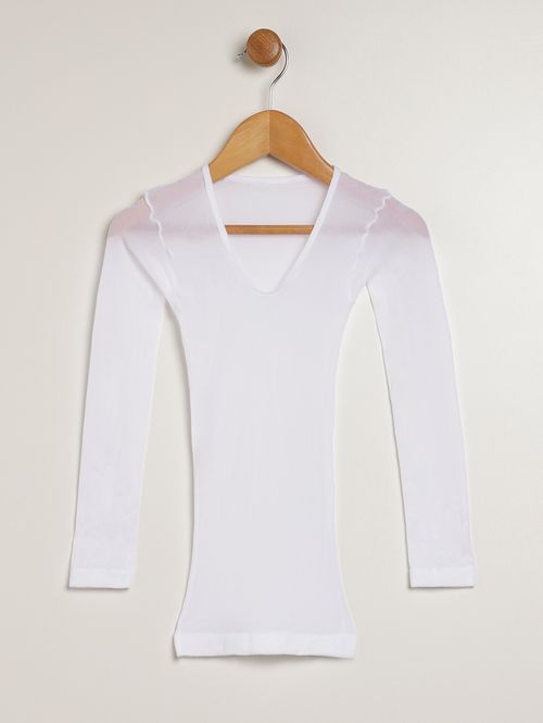 Blusa Segunda Pele Juvenil Para Menina - BRANCO