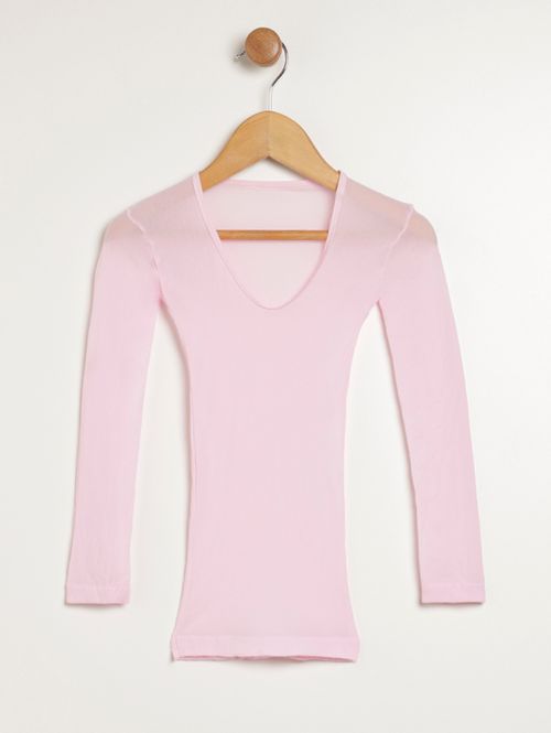 Blusa Segunda Pele Juvenil Para Menina - ROSA