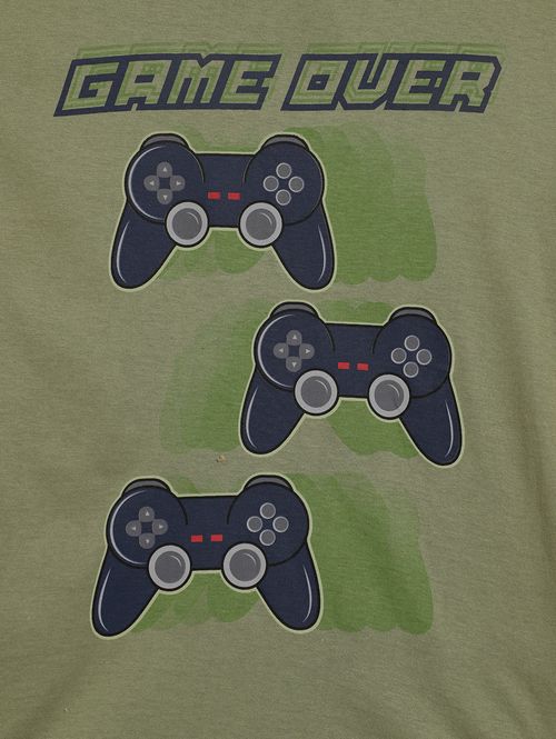 Pijama Longo Juvenil Para Menino - VERDE