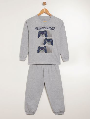 Pijama Longo Juvenil Para Menino - MESCLA