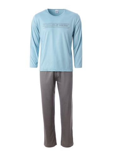 Pijama Longo Masculino AZUL/CHUMBO