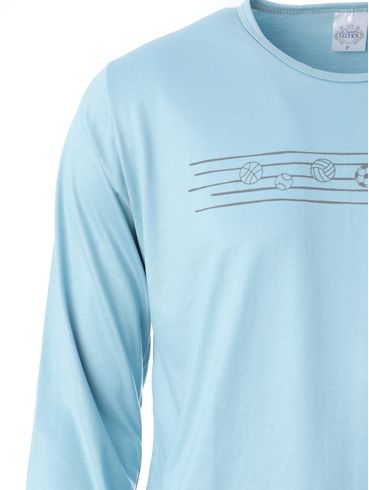 Pijama Longo Masculino AZUL/CHUMBO