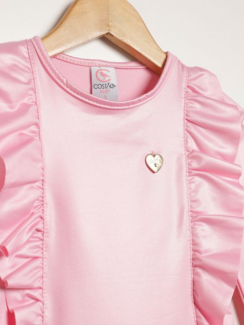 Body Térmico Infantil Para Menina - ROSA