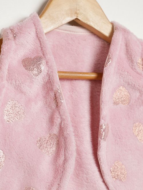 Colete Fleece Infantil Para Menina - ROSA