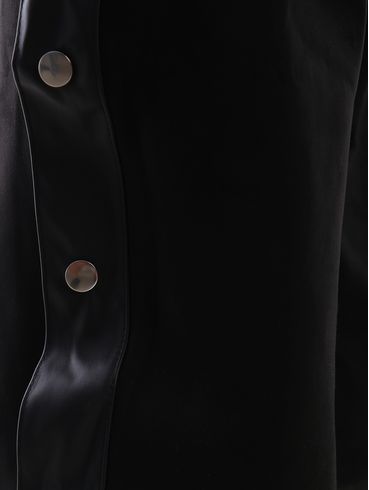Calça Wide Leg Suede Feminina PRETO