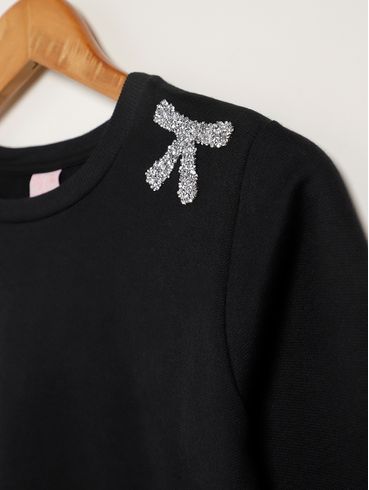 Conjunto Longo Juvenil Para Menina - PRETO