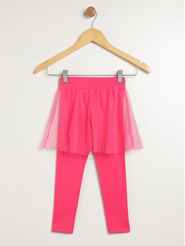 Calça Legging Infantil Para Menina - PINK