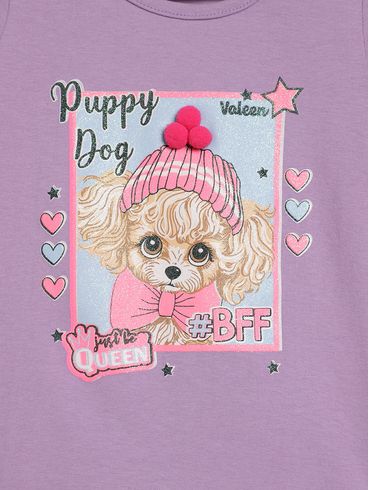 Blusa Manga Longa Infantil Para Menina - LILAS