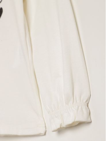 Blusa Manga Longa Infantil Para Menina - OFF WHITE