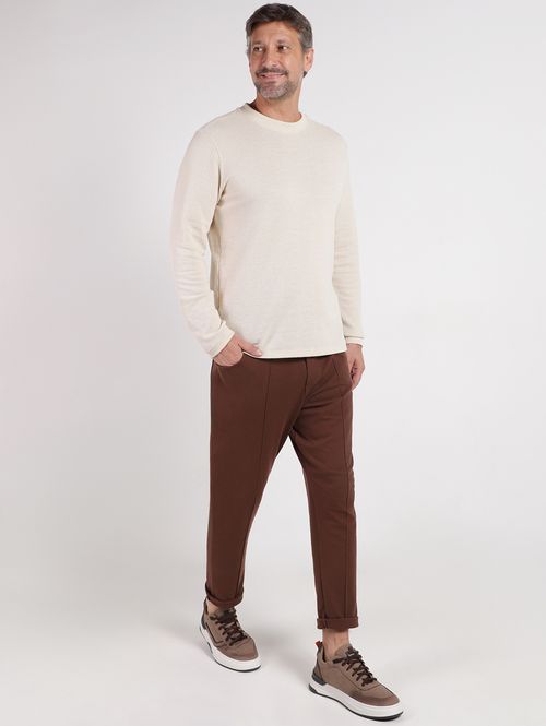 Suéter de Tricot Masculino NATURAL