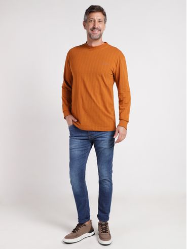 Camiseta Manga Longa Masculina OCRE