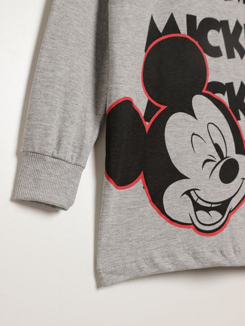 Camiseta Manga Longa Infantil Para Menino - CINZA