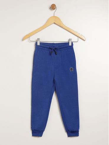 Calça Esportiva Jogger Infantil Para Menino - AZUL