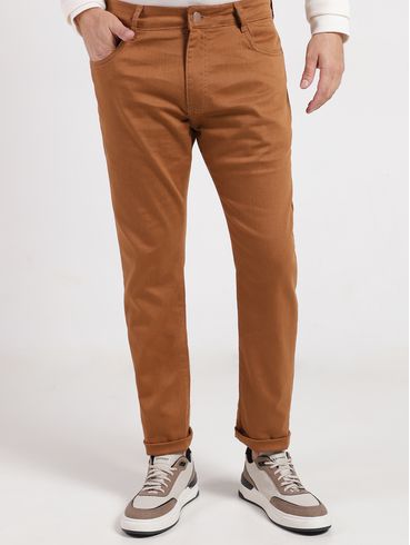 Calça Sarja Slim Masculina CARAMELO
