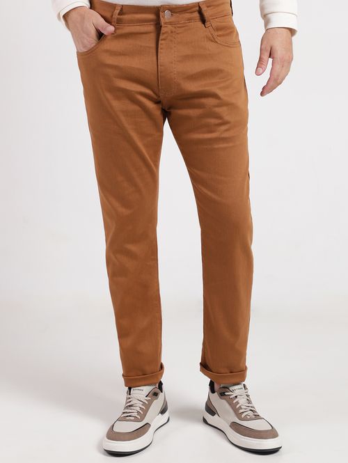 Calça Sarja Slim Masculina CARAMELO