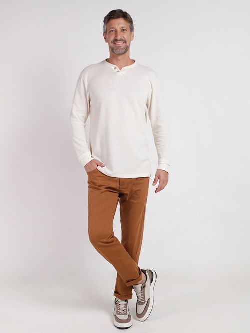 Calça Sarja Slim Masculina CARAMELO