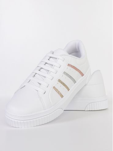 Tênis Casual Calce Fácil Feminino BRANCO